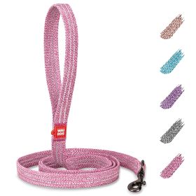 Recycled Cotton Dog Leash 6 Ft  Eco Friendly Collar for Small Medium Large Dogs Reflective Dog Leash Strong Leashes