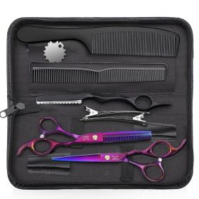 Hair Scissors Professional - 10 PCS Haircut Scissors Set, Thinning Shears for Hair Cutting with 30 Teeth