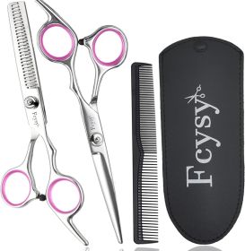 Hair Cutting Scissors Set, Barber Scissors Thinning Shears, Professional Salon Haircutting Tools